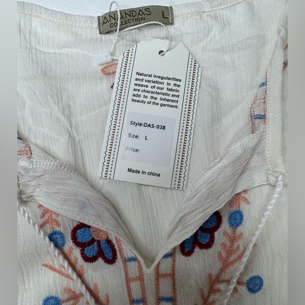 Nwt Ananda’s Collection Embroidered Festival Boho… - image 4